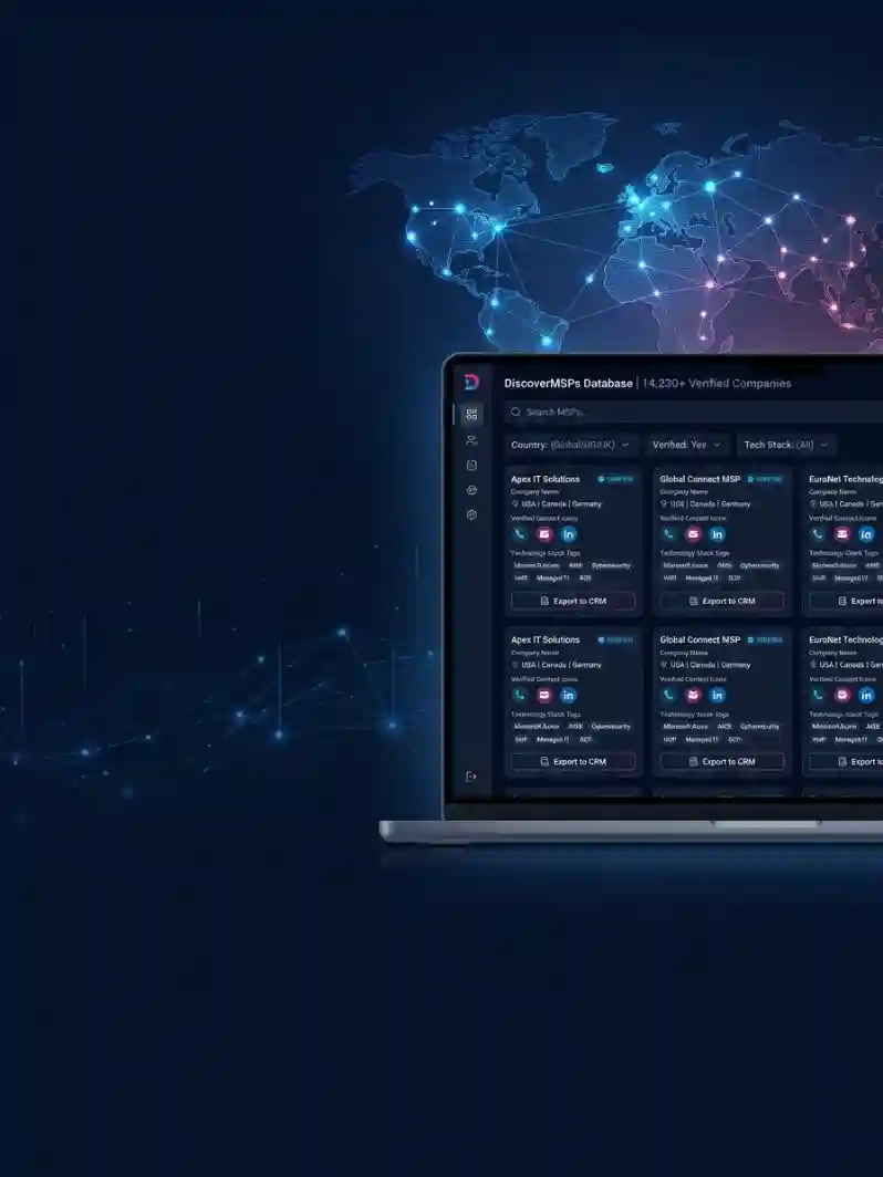 Verified managed service provider data dashboard
